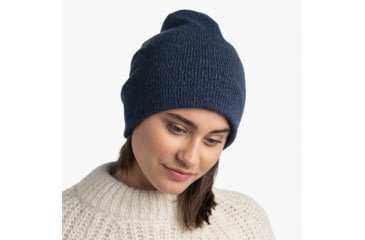 Image of Buff Knitted Beanie, Jarn Denim, 129618.788.10.00