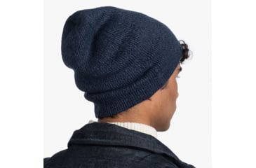 Image of Buff Knitted Beanie, Jarn Denim, 129618.788.10.00