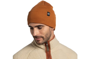 Image of Buff Knitted Beanie Lilon Hat -Unisex, Copper, 134475.333.10.00