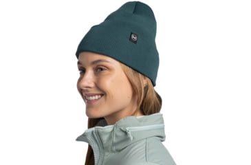 Image of Buff Knitted Beanie Lilon Hat -Unisex, Desert, 134475.303.10.00