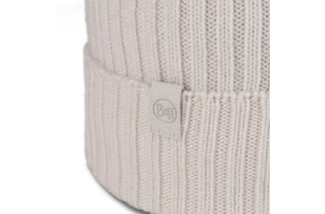Image of Buff Knitted Beanie Norval Hat -Unisex, Ice, 124242.798.10.00