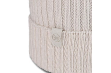 Image of Buff Knitted Beanie Norval Hat -Unisex, Ice, 124242.798.10.00