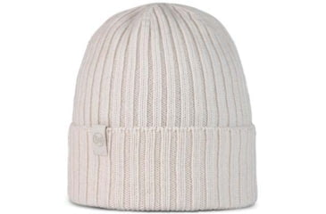 Image of Buff Knitted Beanie Norval Hat -Unisex, Ice, 124242.798.10.00