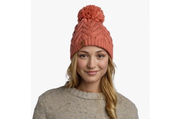 Image of Buff Knitted &amp; Fleece Beanie, Caryn Crimson, 123515.401.10.00