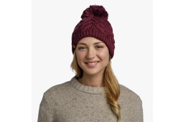 Image of Buff Knitted &amp; Fleece Beanie, Caryn Dahlia, 123515.628.10.00