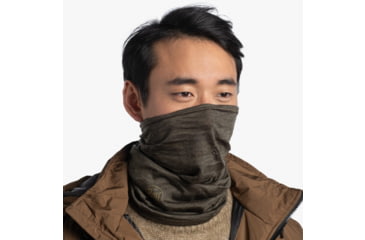 Image of Buff Merino Midweight Neckwear, Bark, 113023.843.10.00