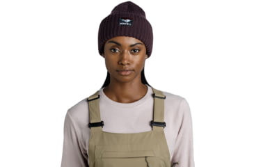 Image of Buff Pow Knitted Beanie Rutger Pow Shadow Purple Hat -Unisex, Malachite Green, 134706.812.10.00