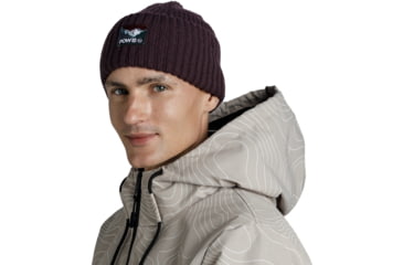 Image of Buff Pow Knitted Beanie Rutger Pow Shadow Purple Hat -Unisex, Malachite Green, 134706.812.10.00