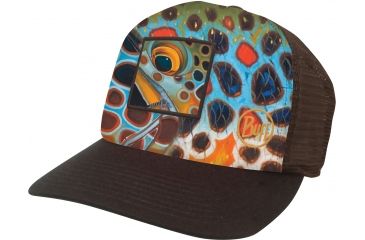 Image of Buff Trucker Cap - Men's-DY Brown Mosquito-One Size