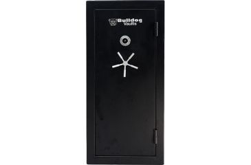 Image of Bulldog Cases &amp; Vaults 59x24x22 Deluxe Fire Rated Floor Vault w/ Mechanical Lock and Shelves- black BD592422FP