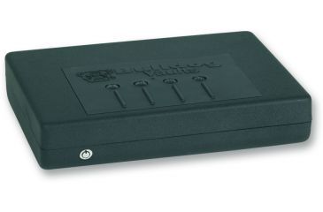 Image of Bulldog Cases &amp; Vaults 9.2x12.75x3.5 Deluxe Top Load Pistol Vault w/ Digital Lock, Light, and Security Cable - Black BD1200