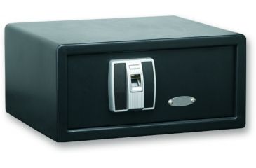 Image of Bulldog Cases &amp; Vaults 14x10x8in Pistol Vault w/ Biometric Fingerprint Lock, Black BD3000