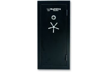Image of Bulldog Cases 59x28x22 Deluxe Fire Rated Floor Vault w/ Mech. Lock, Shelves- black