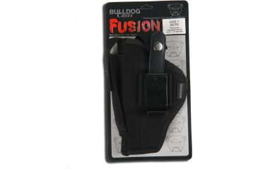 Image of Bulldog Cases &amp; Vaults Belt &amp; Clip Holster, Black, Ambidextrous - Compact Autos w/3-4in BBL - FSN-30