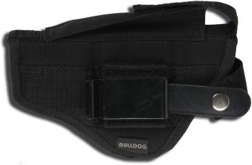 Image of Bulldog Cases &amp; Vaults Belt And Clip Ambi Holster w/ Color Header Card Packaging for Most Large Frame Autos w/ 3 1/2 - 5in Barrels, Ruger P90 FSN-8