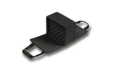 Image of Bulldog Cases &amp; Vaults 11in X 9in Black Nylon 4 Pistol Case w/ Locking Zipper Hard Sided Nylon Cases BD522