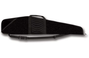 Image of Bulldog Cases &amp; Vaults Pinnacle Black with Black Trim &amp; Black Leather 44" Rifle Case BD207-44