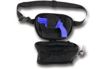 Image of Bulldog Cases &amp; Vaults Fanny Pack Holster - Black with Black Trim, Large BD870