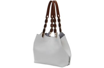 Image of Bulldog Cases &amp; Vaults Braided Tote Style Purse w/Holster, White, BDP-055