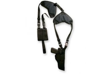 Image of Bulldog Cases &amp; Vaults Deluxe Shoulder Harness with Horizontal Holster and Ammo Pouch for S &amp; W K, L, N Frame WSHD 12