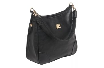 Image of Bulldog Cases &amp; Vaults Hobo Series Concealed Carry Purse Black With Black Trim