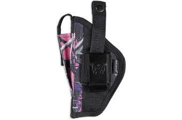 Image of Bulldog Cases &amp; Vaults Muddy Girl Camo Belt-Clip Ambi Holster, Clam Shell Packaging, Black-Black Trim, Size 24 - Small Frame Revolvers 2-2 1/2in. Barrel FSN-24MDG