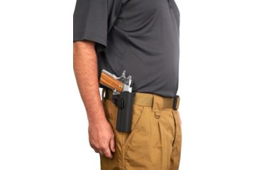 Image of Bulldog Cases &amp; Vaults Polymer Holster w/Paddle and Belt Loop,Standard 1911 Style Autos,5in Barrel,Right Hand P-1911