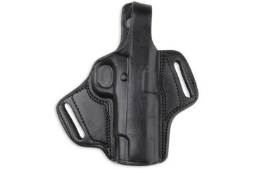 Image of Bulldog Cases &amp; Vaults Right Hand Black Molded Auto Leather Holster with Thumb Break, X-Large LMH-XL, EDEMO1