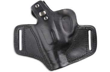 Image of Bulldog Cases &amp; Vaults Right Hand Black Molded Revolver Leather Holster with Thumb Break, Small LMH-RS