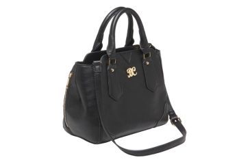 Image of Bulldog Cases &amp; Vaults Satchel Series Concealed Carry Purse Black With Black Trim