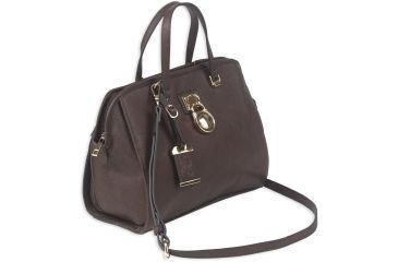 Image of Bulldog Cases &amp; Vaults Satchel Style Purse w/Holster, Chocolate Brown, BDP-028
