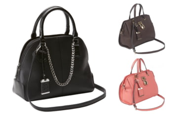 Image of Bulldog Cases Satchel Style Purse w/Holster, Black, Chocolate Brown, Coral