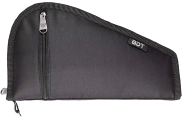Image of Bulldog Cases &amp; Vaults Deluxe Pistol Case w/ Pocket and Sleeve, 9inx6in, Black, BDT619B