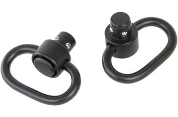 Image of Bulldog Cases &amp; Vaults Deluxe QD Push Button Swivel Set, 1.25in, Black, BD884