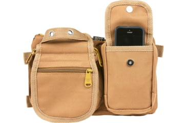Image of Bulldog Cases &amp; Vaults Deluxe Satchel Go Bag/Waist Pack, Tan, BDT403T