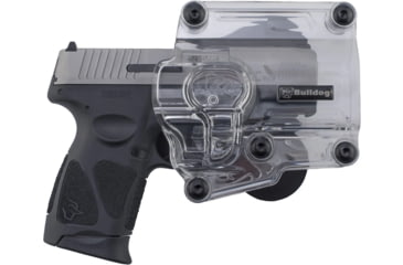 Image of Bulldog Cases &amp; Vaults Max Multi-Fit Holster, Transparent Clear Polymer Paddle Mount, MX002