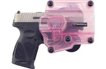 Image of Bulldog Cases &amp; Vaults Max Multi-Fit Holster, Transparent Pink Polymer Paddle Mount, MX006