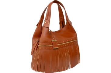 Image of Bulldog Cases &amp; Vaults Shoulder Bag w/ Tassel &amp; Holster, Cognac, BDP-090