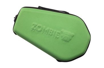 Image of Bulldog Cases &amp; Vaults Zombie Coffin-Shaped Handgun Case Green With Black Trim 14x9 Inch