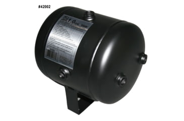 Image of Bulldog Winch 1.0 Gallon Air Tank with 8 Bungs, Black, 42002