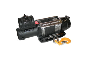 Image of Bulldog Winch 15000lb Alpha Truck Winch, Synthetic Rope, Hawse Fairlead, 10048
