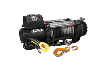 Image of Bulldog Winch 15000lb Alpha Truck Winch, Synthetic Rope, Hawse Fairlead, 10048