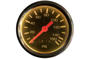 Image of Bulldog Winch 0-150PSI Air Pressure Gauge, 2in, Mechanical, Lighted, 42054B