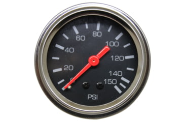 Image of Bulldog Winch 0-150PSI Air Pressure Gauge, 2in, Mechanical, Lighted, 42054B
