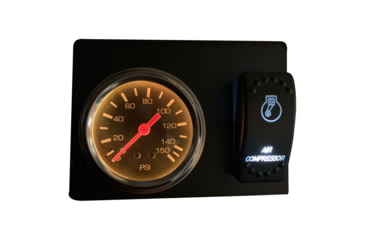 Image of Bulldog Winch 0-150PSI Air Pressure Gauge, Switch, And Mounting Bracket Assembly, 42057