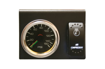 Image of Bulldog Winch 150PSI Dual Air Pressure Gauge, Switch, Bracket Set, 42077