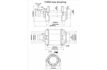 Image of Bulldog Winch 15k Hydraulic Winch w/98ft Wire Rope, 11002