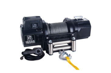 Image of Bulldog Winch 16500lb Heavy-Duty Winch, 92ft Wire Rope, 10057