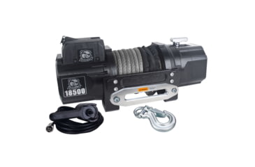 Image of Bulldog Winch 18500lb Heavy-Duty Winch with 80ft Synthetic Rope, 10060
