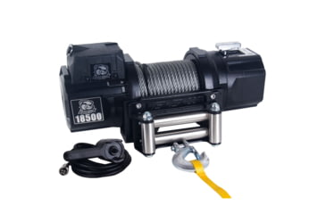 Image of Bulldog Winch 18500lb Heavy-Duty Winch with 85ft Wire Rope, 10059